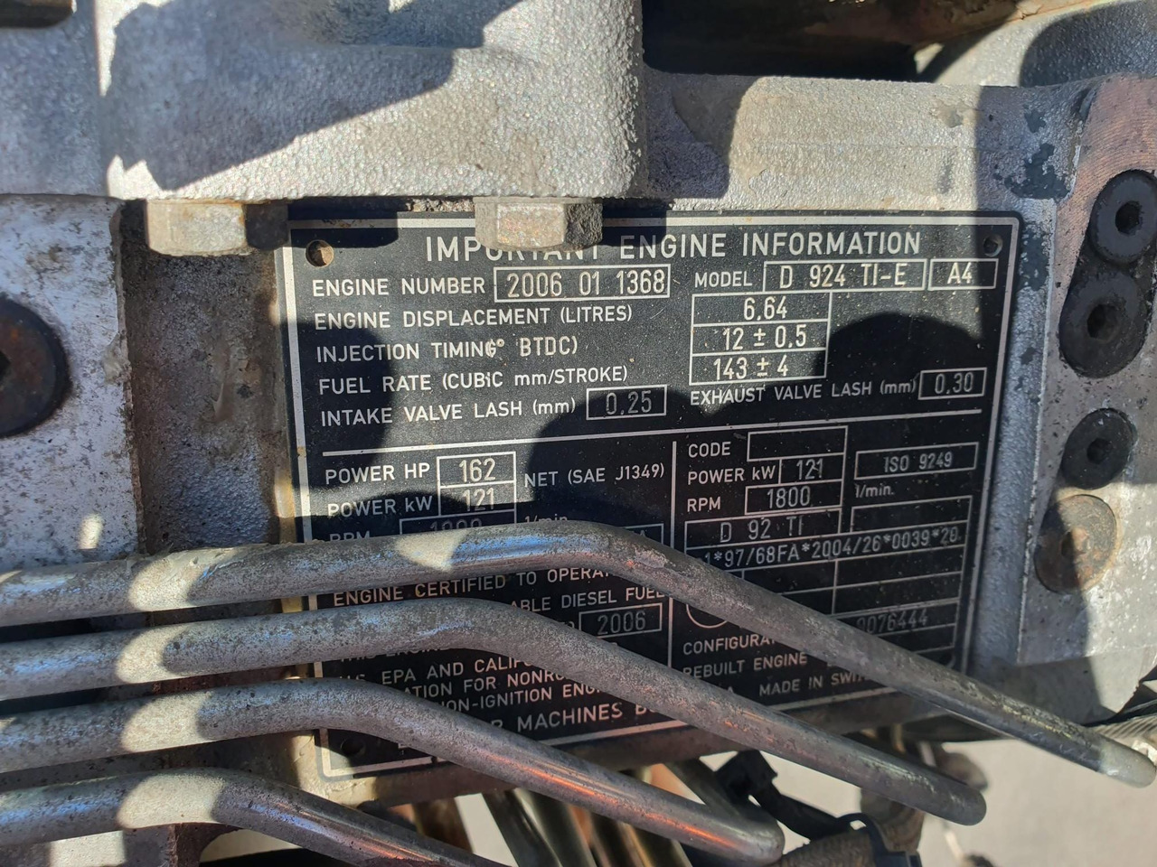 LIEBHERR D924 TI E A4 - Moteur pour Engins de chantier: photos 5 LIEBHERR D924 TI E A4 - Moteur pour Engins de chantier: photos 5