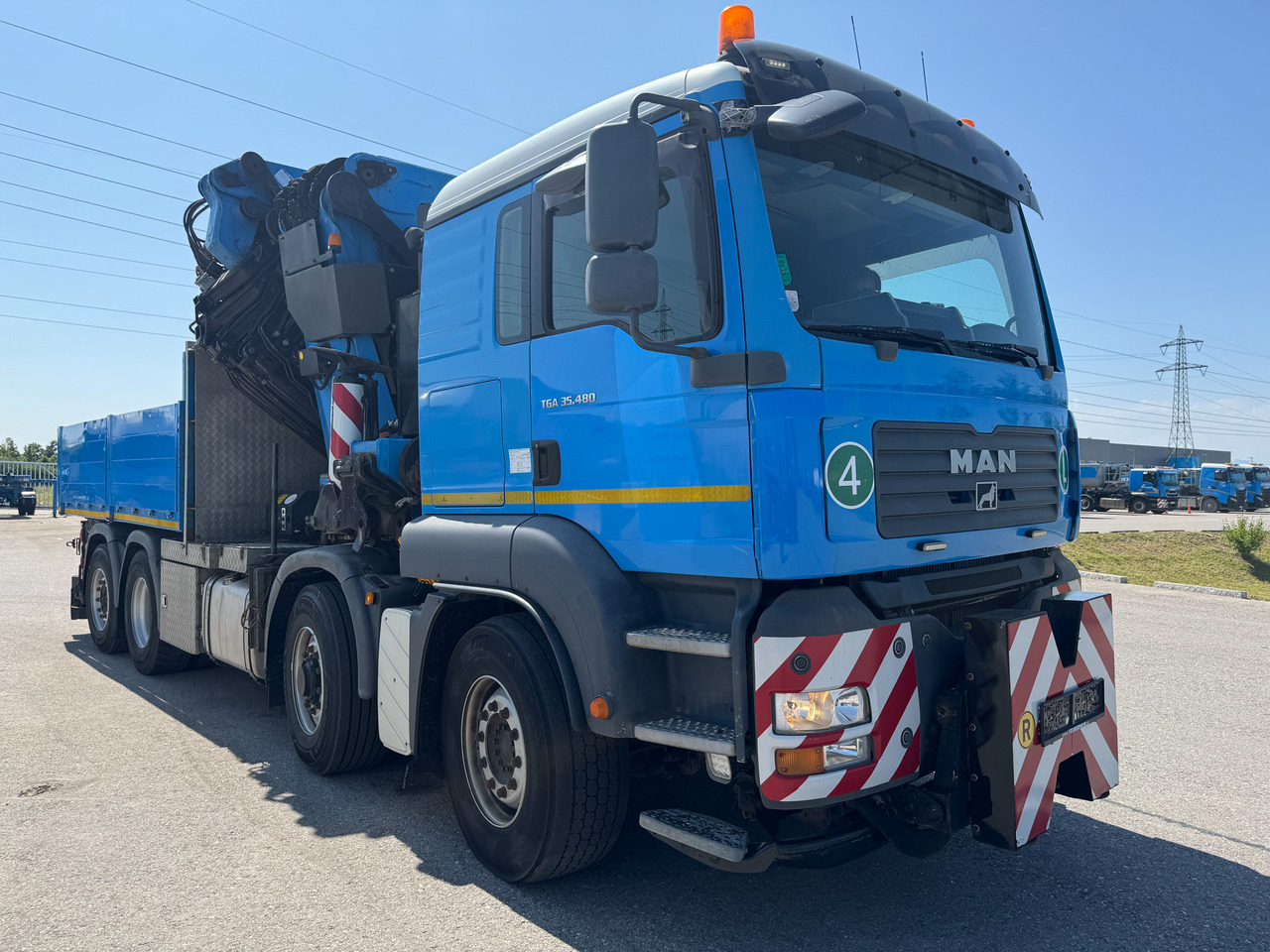 Grue auxiliaire PALFINGER PK 150.002 mit MAN TGA 35.480 8x4: photos 1