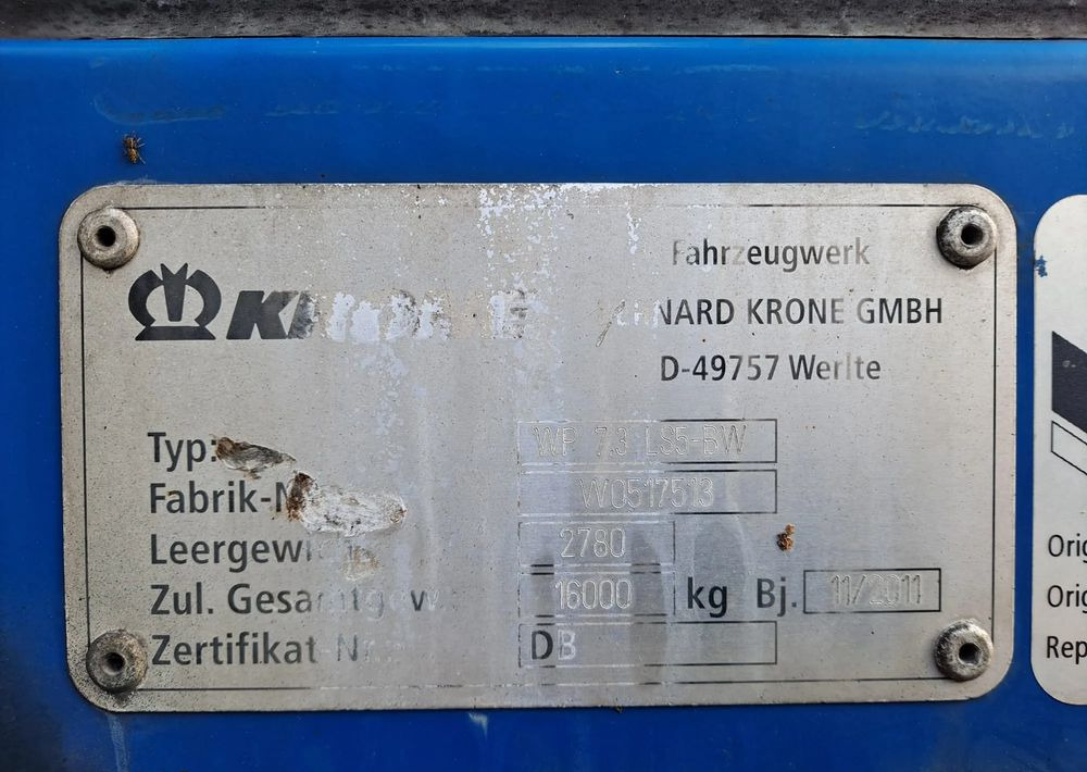 Krone Przyczepa BDF faktura VAT - Remorque porte-conteneur/ Caisse mobile: photos 4 Krone Przyczepa BDF faktura VAT - Remorque porte-conteneur/ Caisse mobile: photos 4