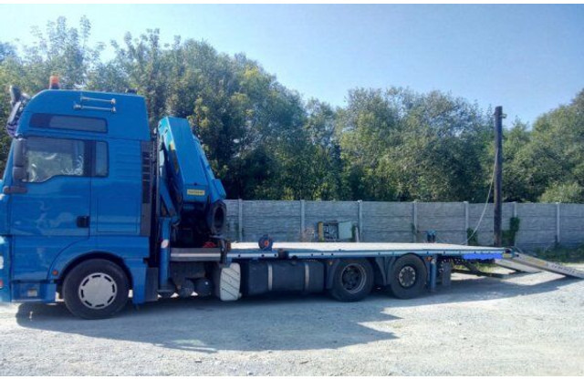 MAN 6x2 TGA 480 BDF +1m +16m crane - Camion plateau, Camion grue: photos 1 MAN 6x2 TGA 480 BDF +1m +16m crane - Camion plateau, Camion grue: photos 1