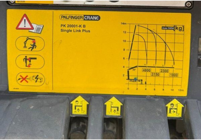 Mercedes-Benz Antos 2535 +Palfinger PK 20001-K - Camion plateau, Camion grue: photos 5 Mercedes-Benz Antos 2535 +Palfinger PK 20001-K - Camion plateau, Camion grue: photos 5