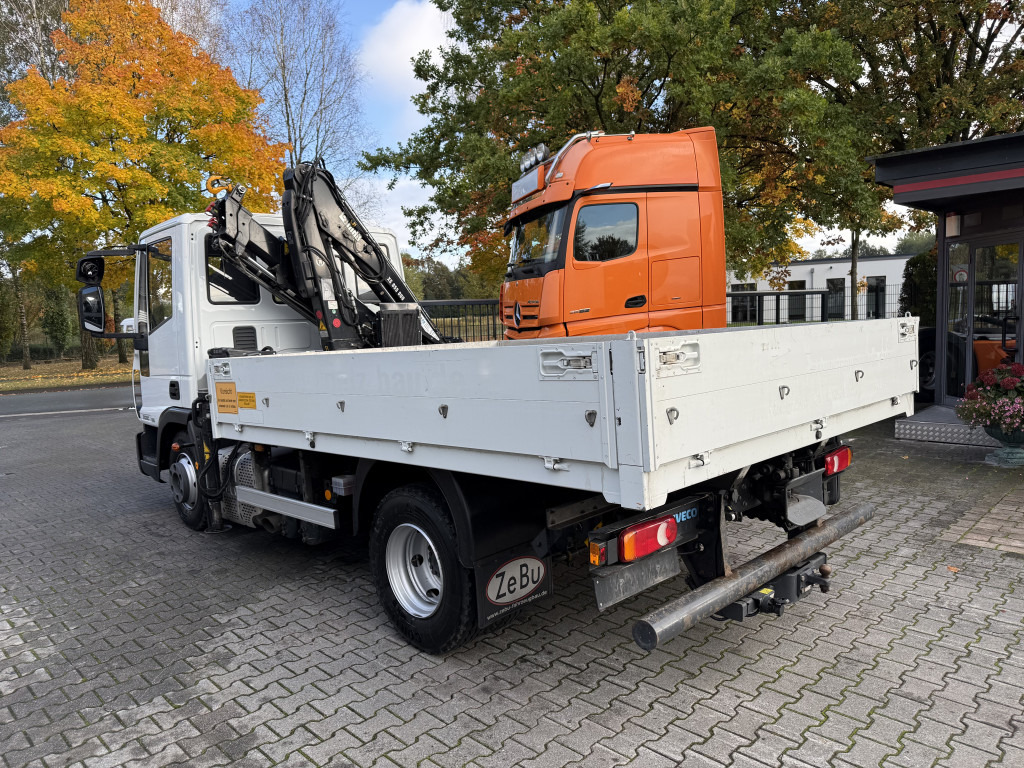 Camion plateau, Camion grue Iveco EuroCargo 75E16 Kran Hiab 055-2: photos 12