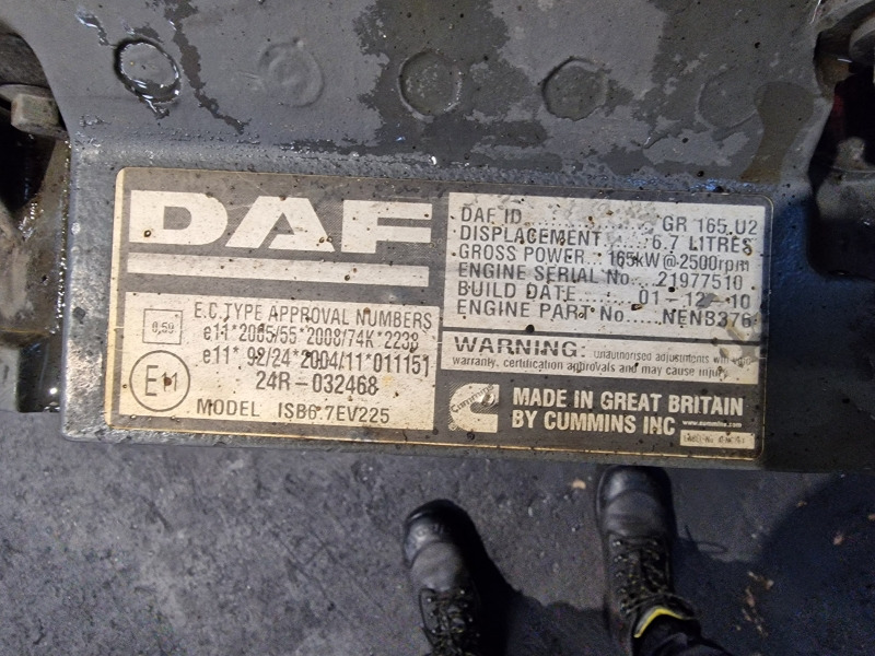DAF GR165U2 Engine (Truck) - Moteur pour Camion: photos 2 DAF GR165U2 Engine (Truck) - Moteur pour Camion: photos 2