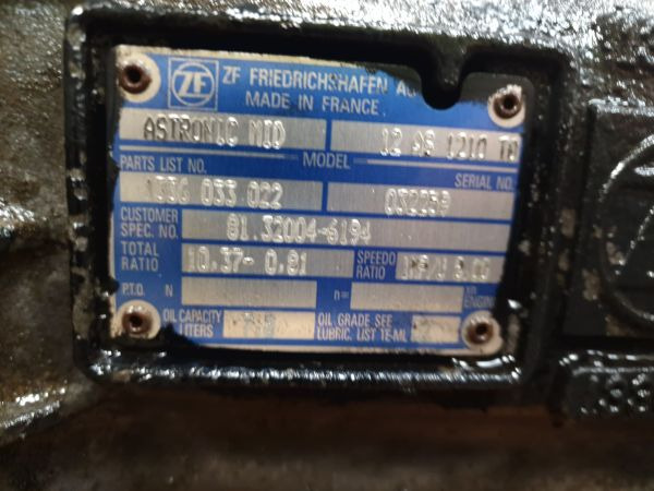 ZF Astronic 12AS1210TO Gearbox 2012 250 - Boîte de vitesse: photos 2 ZF Astronic 12AS1210TO Gearbox 2012 250 - Boîte de vitesse: photos 2