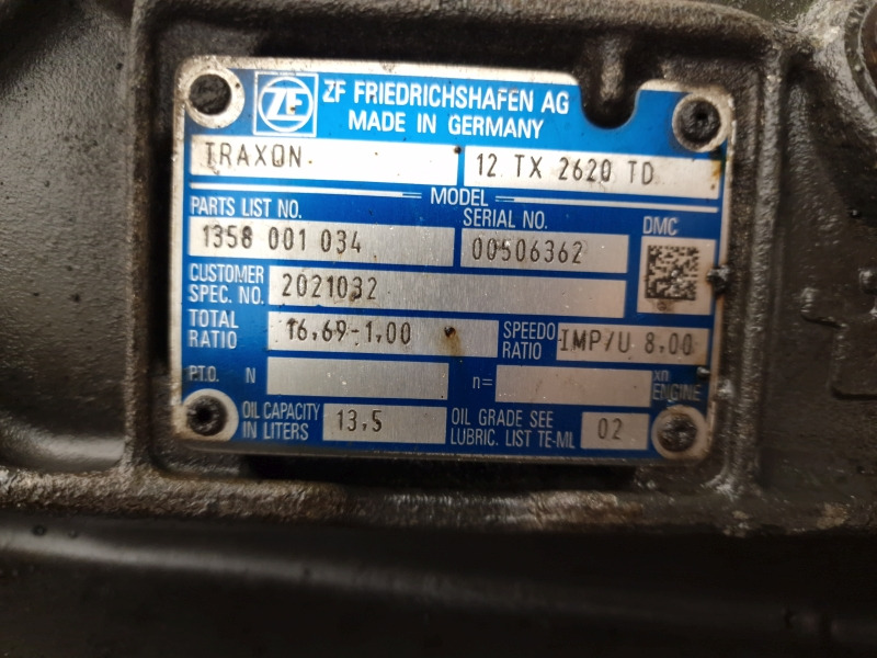 ZF Traxon 12TX2620TD DAF Spec Gearbox - Boîte de vitesse: photos 2 ZF Traxon 12TX2620TD DAF Spec Gearbox - Boîte de vitesse: photos 2