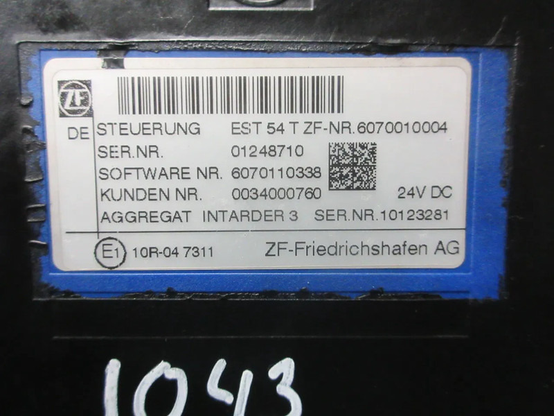 MAN 81.25810-7035 REGELEENHEID ZF IT3 MAN 18.520 TGX EURO 6 MODEL 2024 - Système électrique pour Camion: photos 5 MAN 81.25810-7035 REGELEENHEID ZF IT3 MAN 18.520 TGX EURO 6 MODEL 2024 - Système électrique pour Camion: photos 5