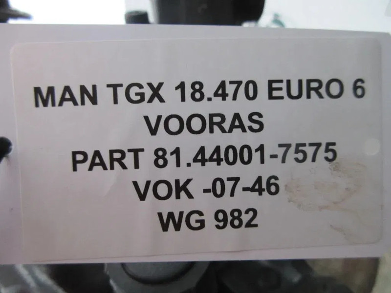 MAN 81.44001-7575 VOK -07-46 MAN TGX TGS 18.470 MODEL 2022 - Essieu avant pour Camion: photos 5 MAN 81.44001-7575 VOK -07-46 MAN TGX TGS 18.470 MODEL 2022 - Essieu avant pour Camion: photos 5