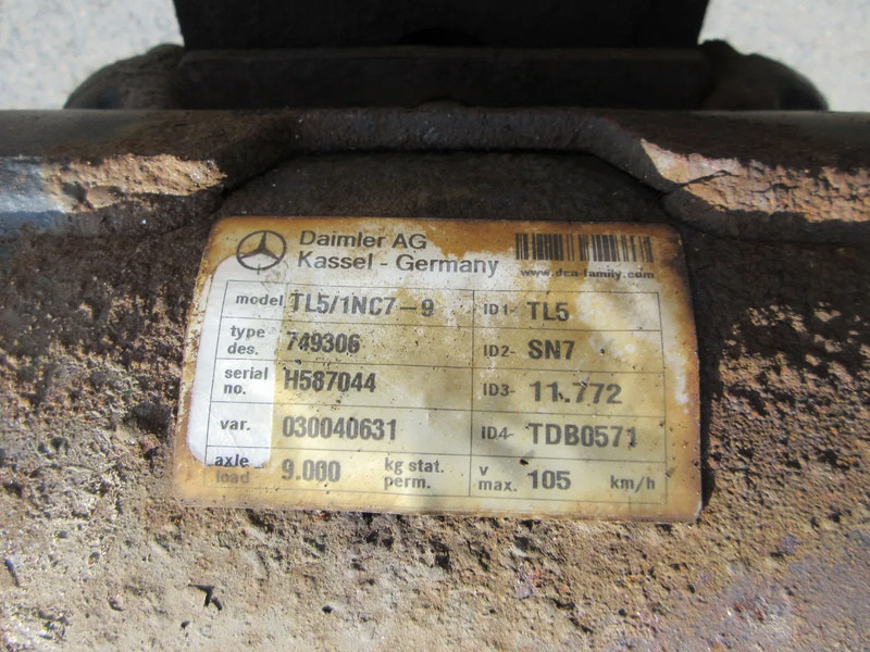 Mercedes-Benz TL5/1NC7-9 / 749306 / H587044/030040631 STUUR AS OPLEGGER SCHMITZ - Essieu et pièces pour Camion: photos 5 Mercedes-Benz TL5/1NC7-9 / 749306 / H587044/030040631 STUUR AS OPLEGGER SCHMITZ - Essieu et pièces pour Camion: photos 5