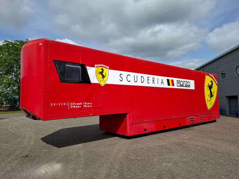 Bascontriz SR2 / RACETRAILER / PLATFORM 2000KG / 2CARS / OUTDOOR TENT / SEPARATE LIVING SPACE / 2008 - Semi-remorque porte-voitures: photos 1 Bascontriz SR2 / RACETRAILER / PLATFORM 2000KG / 2CARS / OUTDOOR TENT / SEPARATE LIVING SPACE / 2008 - Semi-remorque porte-voitures: photos 1