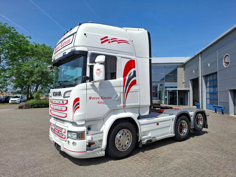 Scania R520 V8 / RETARDER / BOOGIE / FULL-AIR / ACC / LWDS / LEATHER / NAVI / XENON / FRIDGE / AUTOMATIC / EURO-6 / 2015 - Tracteur routier: photos 1 Scania R520 V8 / RETARDER / BOOGIE / FULL-AIR / ACC / LWDS / LEATHER / NAVI / XENON / FRIDGE / AUTOMATIC / EURO-6 / 2015 - Tracteur routier: photos 1