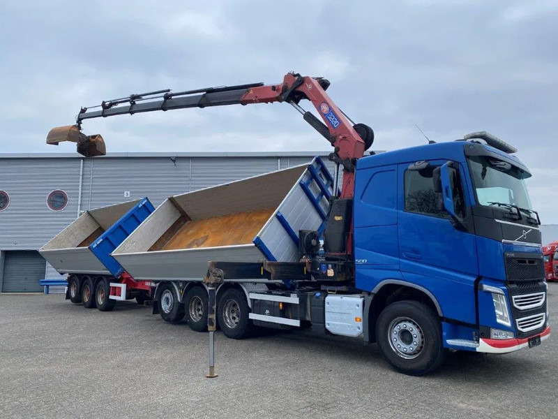 Volvo FH4-500 / HMF 3220K-RC / REMOTE / ROTATOR / 3SIDE TIPPER / DYNAMIC STEERING / ONLY:302623 KM / AUTOMATIC / EURO-6 / 2017 - Camion grue: photos 4 Volvo FH4-500 / HMF 3220K-RC / REMOTE / ROTATOR / 3SIDE TIPPER / DYNAMIC STEERING / ONLY:302623 KM / AUTOMATIC / EURO-6 / 2017 - Camion grue: photos 4