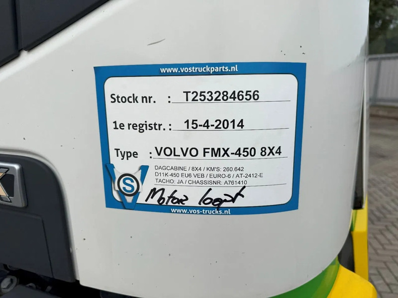 Crédit-bail de Volvo FMX 450 / ENGINE RUNNING / 8X4 / VEB / ONLY:260642 KM / PTO / LIFT+LENKACHSE / ALCOA / AUTOMATIC / EURO-6 / 2014 Volvo FMX 450 / ENGINE RUNNING / 8X4 / VEB / ONLY:260642 KM / PTO / LIFT+LENKACHSE / ALCOA / AUTOMATIC / EURO-6 / 2014: photos 18 Crédit-bail de Volvo FMX 450 / ENGINE RUNNING / 8X4 / VEB / ONLY:260642 KM / PTO / LIFT+LENKACHSE / ALCOA / AUTOMATIC / EURO-6 / 2014 Volvo FMX 450 / ENGINE RUNNING / 8X4 / VEB / ONLY:260642 KM / PTO / LIFT+LENKACHSE / ALCOA / AUTOMATIC / EURO-6 / 2014: photos 18