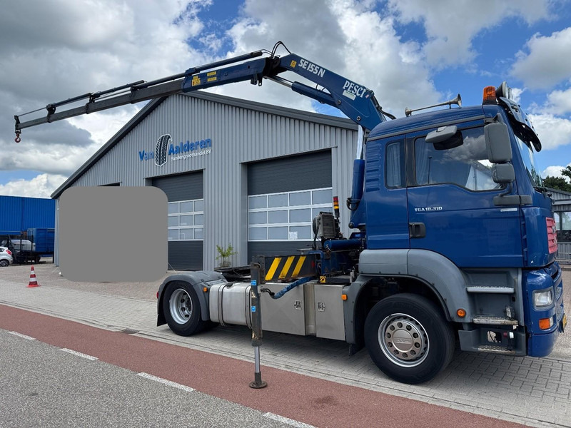 MAN TGA 18.310, Crane Pesci SE155N/4, Manual Kran, Grua, Grue, Kraan - Tracteur routier: photos 1 MAN TGA 18.310, Crane Pesci SE155N/4, Manual Kran, Grua, Grue, Kraan - Tracteur routier: photos 1