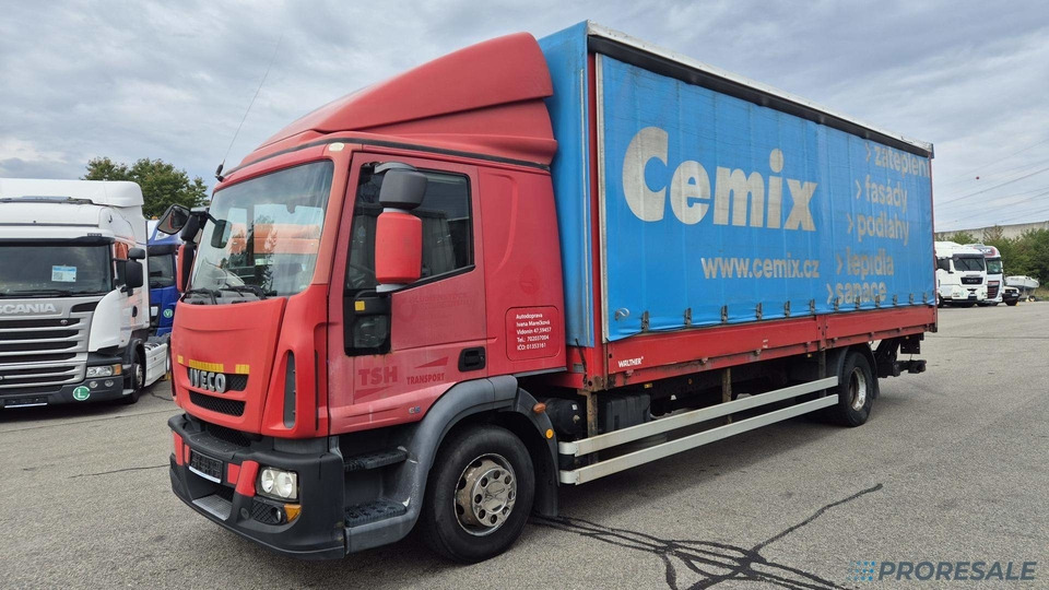 IVECO EUROCARGO ML 140E28 EURO 5 - valník s plachtou + hydraulické čelo 1,5 t - Camion à rideaux coulissants: photos 2 IVECO EUROCARGO ML 140E28 EURO 5 - valník s plachtou + hydraulické čelo 1,5 t - Camion à rideaux coulissants: photos 2