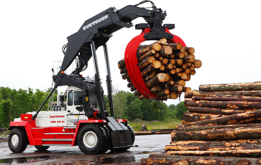 Svetruck TMF 12/9 HB / 1 Owner / Elme Spreader / Wood LOG A RM - Reach stacker: photos 3 Svetruck TMF 12/9 HB / 1 Owner / Elme Spreader / Wood LOG A RM - Reach stacker: photos 3