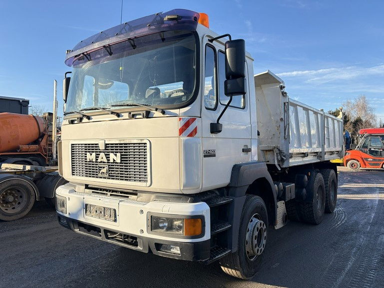 MAN 27.403 - 6x4 - 3 sided tipper - perfect - Camion benne: photos 1 MAN 27.403 - 6x4 - 3 sided tipper - perfect - Camion benne: photos 1