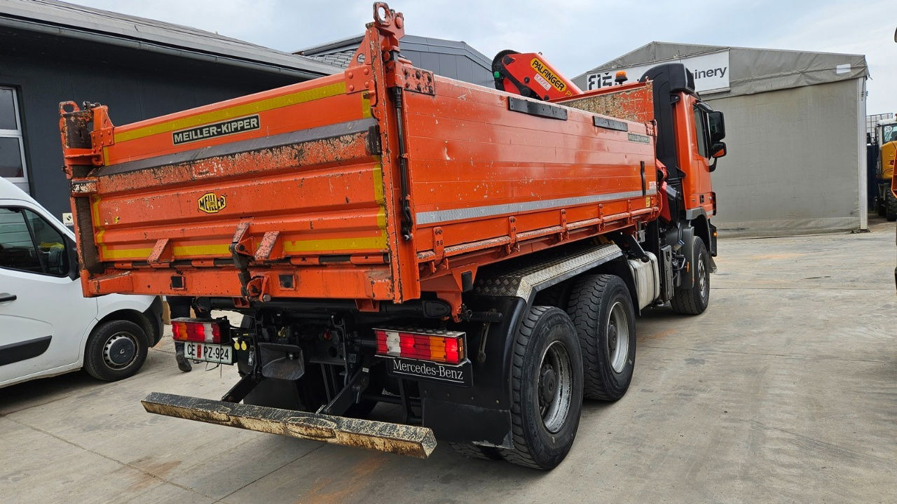 Mercedes-Benz Actros 3346 K palfinger PK 18002 - bordmatic - meiller tipper - EPS 3 pedals - Camion benne: photos 5 Mercedes-Benz Actros 3346 K palfinger PK 18002 - bordmatic - meiller tipper - EPS 3 pedals - Camion benne: photos 5