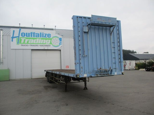 Semi-remorque plateau Fruehauf platform - drum brakes/freins tambour: photos 1