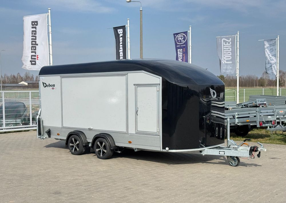 DEBON C1000 - kryta laweta | 490 x 202 cm / 3500kg / felgi ALU / wciągarka elektryczna - Remorque porte-voitures: photos 2 DEBON C1000 - kryta laweta | 490 x 202 cm / 3500kg / felgi ALU / wciągarka elektryczna - Remorque porte-voitures: photos 2