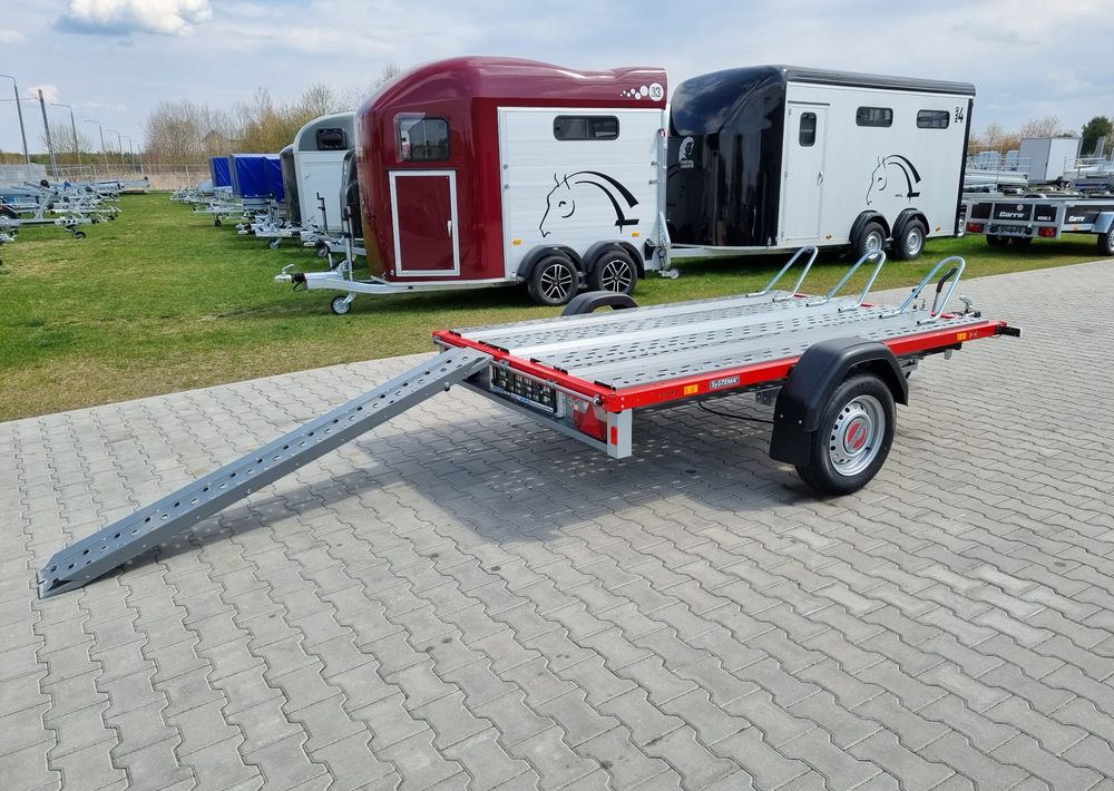STEMA Stema STM 02 10-25-15.1 red | 251x153 cm 3 motocykle | DMC 1000kg - Remorque pour moto: photos 2 STEMA Stema STM 02 10-25-15.1 red | 251x153 cm 3 motocykle | DMC 1000kg - Remorque pour moto: photos 2