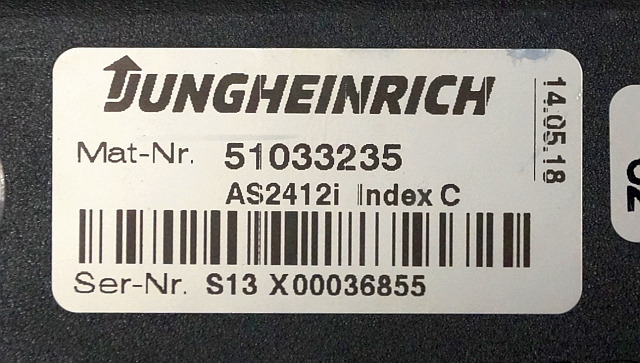 Jungheinrich 51033235 | Rij regeling Drive controller AS2412i index C from ESC21 - Bloc de gestion pour Matériel de manutention: photos 3 Jungheinrich 51033235 | Rij regeling Drive controller AS2412i index C from ESC21 - Bloc de gestion pour Matériel de manutention: photos 3