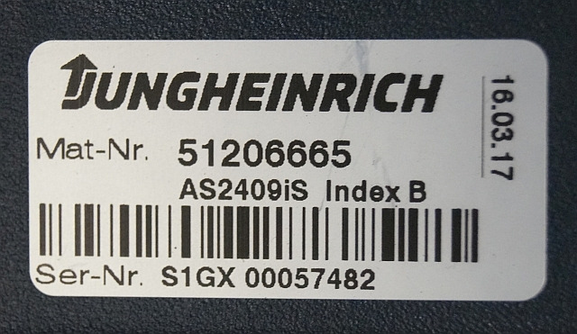 Jungheinrich 51206665 | Rij/hef regeling Drive/lift controller AS2409 i S Index - Bloc de gestion pour Matériel de manutention: photos 2 Jungheinrich 51206665 | Rij/hef regeling Drive/lift controller AS2409 i S Index - Bloc de gestion pour Matériel de manutention: photos 2