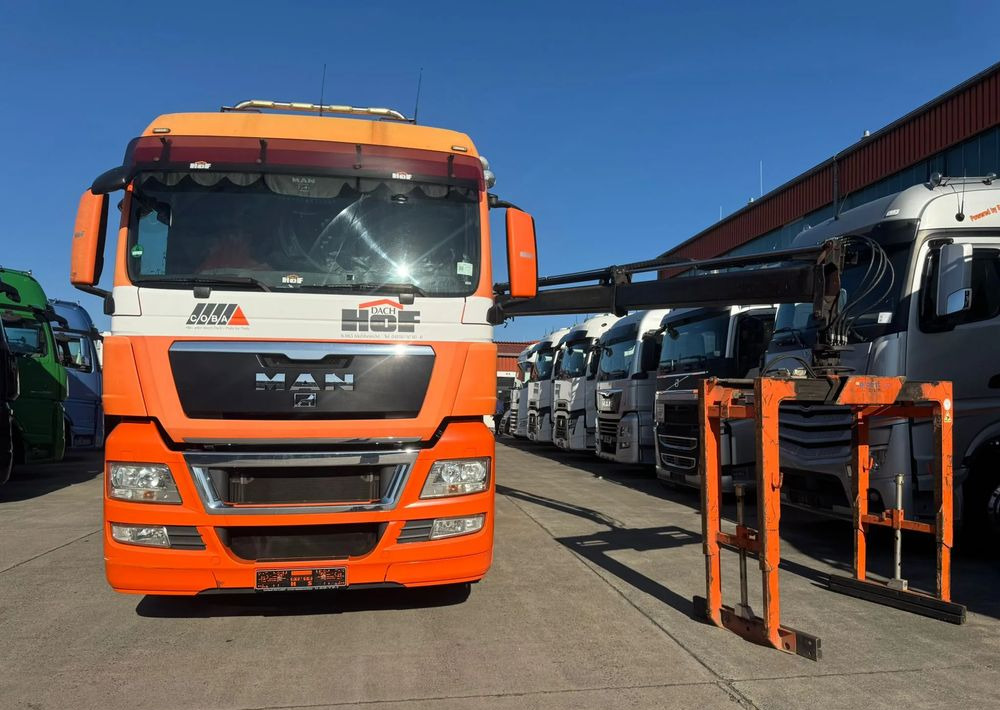 MAN TGX 26.480 • HDS Atlas 145.2 •Oś podnoszona i skrętna 426 tys. km - Zestaw z przyczepą Schwarzmüller Oś przednia – resory piórowe, tylna – pneumatyka • - Camion plateau, Camion grue: photos 4 MAN TGX 26.480 • HDS Atlas 145.2 •Oś podnoszona i skrętna 426 tys. km - Zestaw z przyczepą Schwarzmüller Oś przednia – resory piórowe, tylna – pneumatyka • - Camion plateau, Camion grue: photos 4