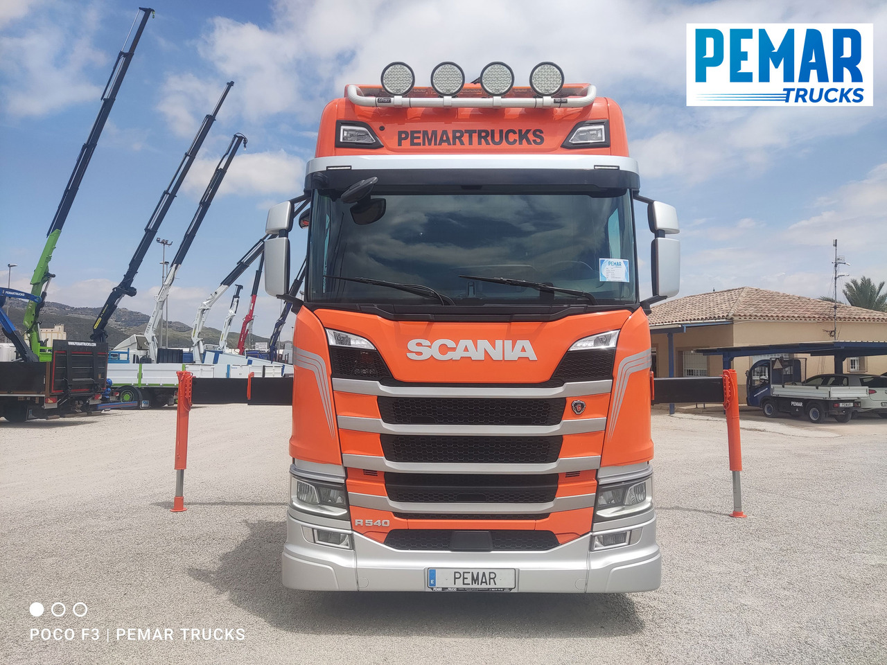 Camion plateau, Camion grue SCANIA R 540 6X2 GRUA CAJA FIJA: photos 19