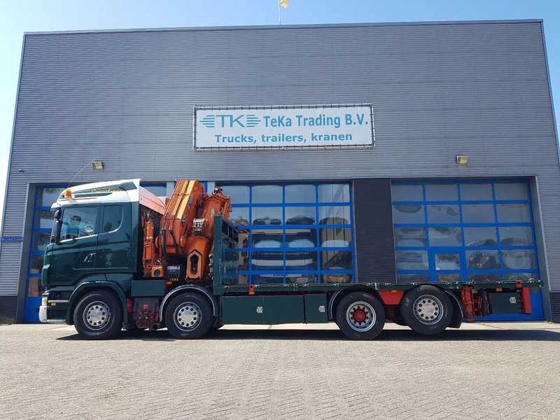 Scania R420 8x2 HIAB 800E-7 Hipro 80 ton/meter Winch Retarder - Camion plateau: photos 5 Scania R420 8x2 HIAB 800E-7 Hipro 80 ton/meter Winch Retarder - Camion plateau: photos 5