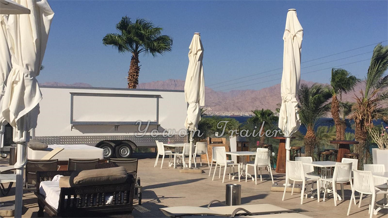 YOWON vintage model square food truck catering truck - Remorque magasin: photos 2 YOWON vintage model square food truck catering truck - Remorque magasin: photos 2