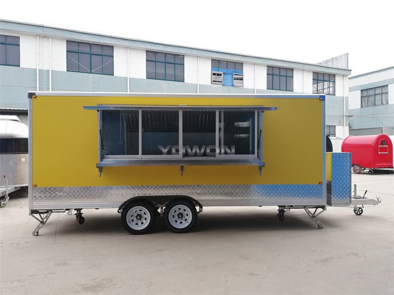 YOWON vintage model square food truck catering truck - Remorque magasin: photos 5 YOWON vintage model square food truck catering truck - Remorque magasin: photos 5