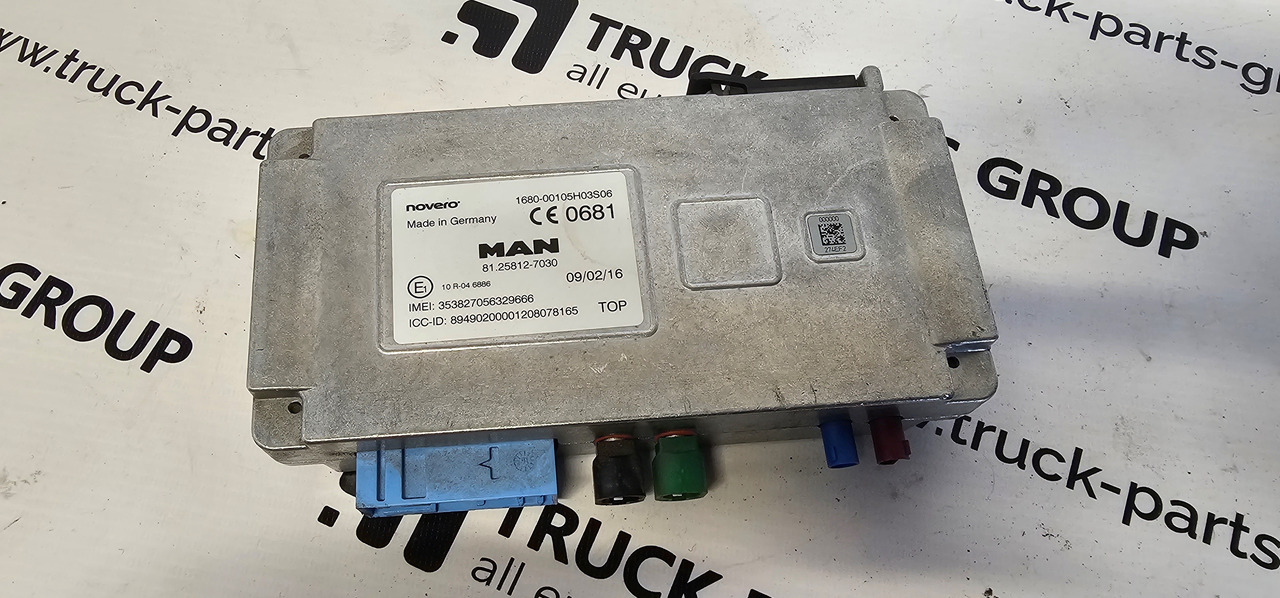 MAN MAN TGX / TGS EURO6 emission telematic on board module by NOVERO 81258127030, 81258127033, 81258127031, 81258127032, 81258127023, 81258127025, 81258127026, 81258127027, 81258129038. - Pièces de rechange pour Camion: photos 1 MAN MAN TGX / TGS EURO6 emission telematic on board module by NOVERO 81258127030, 81258127033, 81258127031, 81258127032, 81258127023, 81258127025, 81258127026, 81258127027, 81258129038. - Pièces de rechange pour Camion: photos 1