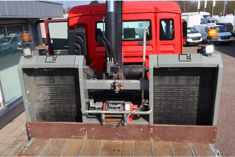 Camion porte-voitures, Camion grue MAN TGS 35.360 8x2 Oprijwagen + HIAB 228 E 3 kraan. Radio grafisch + winch: photos 10