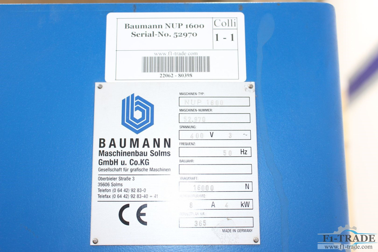 Gerbeur Baumann NUP 1600: photos 6