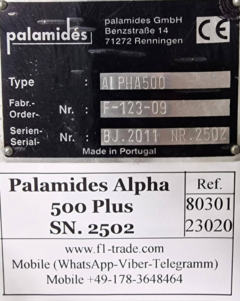Machine d'impression Palamides Alpha 500 Plus: photos 6