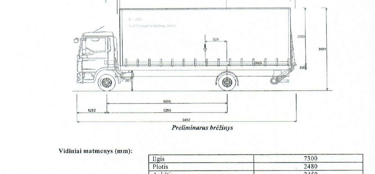 Camion à rideaux coulissants MAN TGL 12.220 4X2 BL su liftu (8493): photos 16