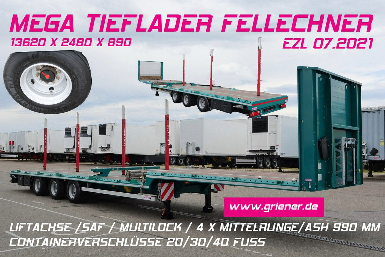 SP32 -G39 MEGA/JUMBO/LIFT/ CONTAINER /FELLECHNER - Semi-remorque surbaissé: photos 1 SP32 -G39 MEGA/JUMBO/LIFT/ CONTAINER /FELLECHNER - Semi-remorque surbaissé: photos 1