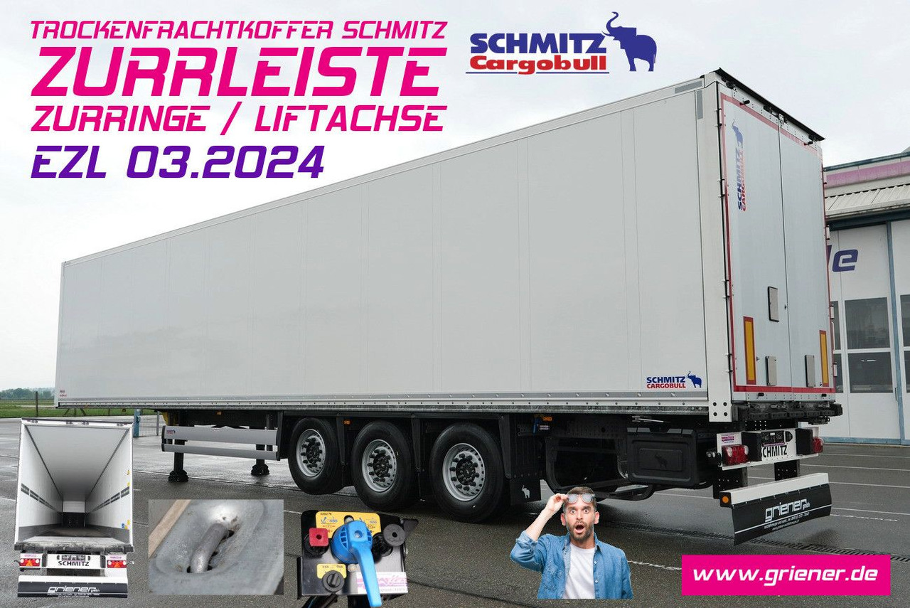 Schmitz Cargobull SKO/SBO 24 ZURRLEISTE / ZURRINGE / LIFTACHSE - Semi-remorque fourgon: photos 1 Schmitz Cargobull SKO/SBO 24 ZURRLEISTE / ZURRINGE / LIFTACHSE - Semi-remorque fourgon: photos 1