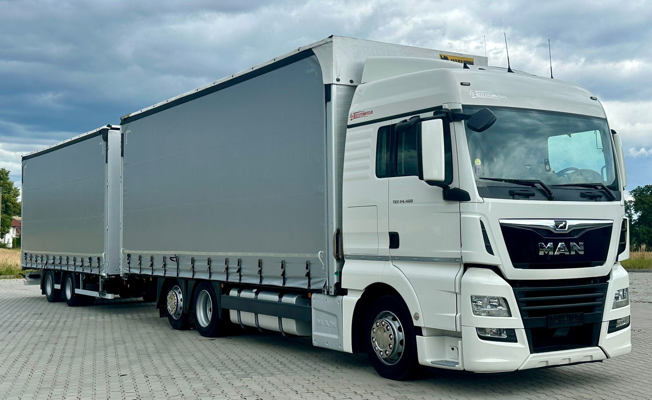 MAN TGX 26.460 / ZESTAW PRZEJAZDOWY / 38 PALET / AUTOMAT / SYPIALKA / PRZYCZEPA WIELTON / 2019 ROK / NISKI PRZEBIEG - Camion à rideaux coulissants: photos 2 MAN TGX 26.460 / ZESTAW PRZEJAZDOWY / 38 PALET / AUTOMAT / SYPIALKA / PRZYCZEPA WIELTON / 2019 ROK / NISKI PRZEBIEG - Camion à rideaux coulissants: photos 2