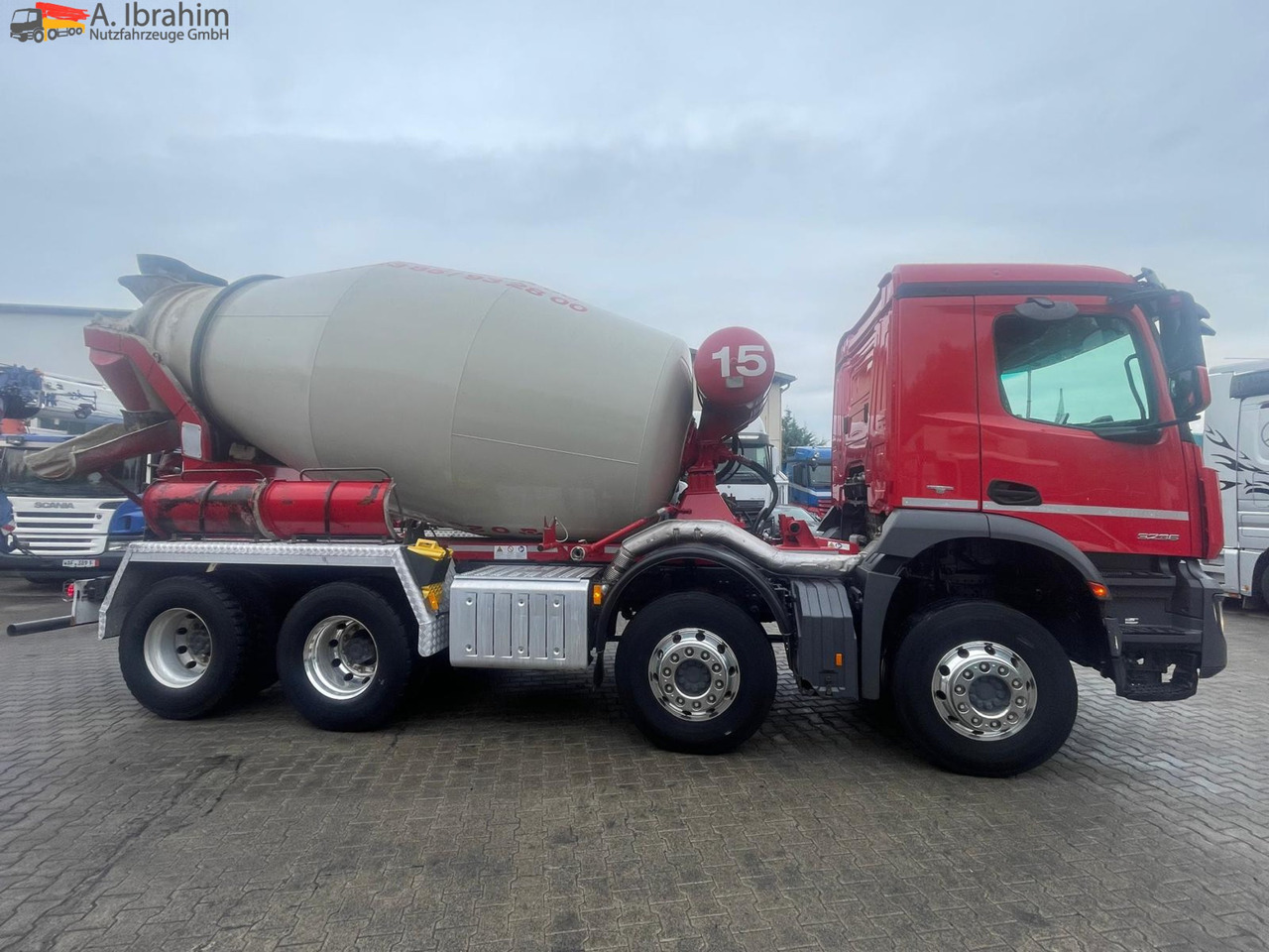 Camion Mercedes-Benz Arocs 3236 Stetter 9 cbm 8x4 | Blatt | Hardox: photos 13