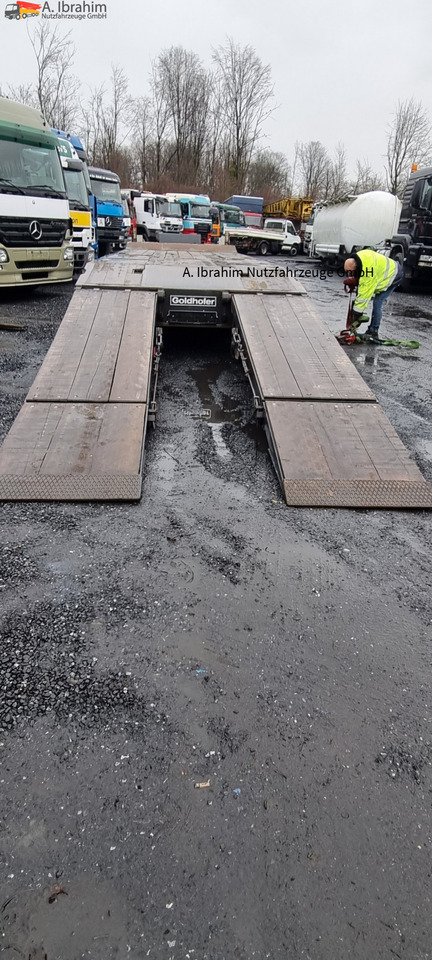 Goldhofer TU-L 3-24/80  Tieflader 10.00 m Ladefläche - Remorque porte-engin surbaissée: photos 3 Goldhofer TU-L 3-24/80  Tieflader 10.00 m Ladefläche - Remorque porte-engin surbaissée: photos 3