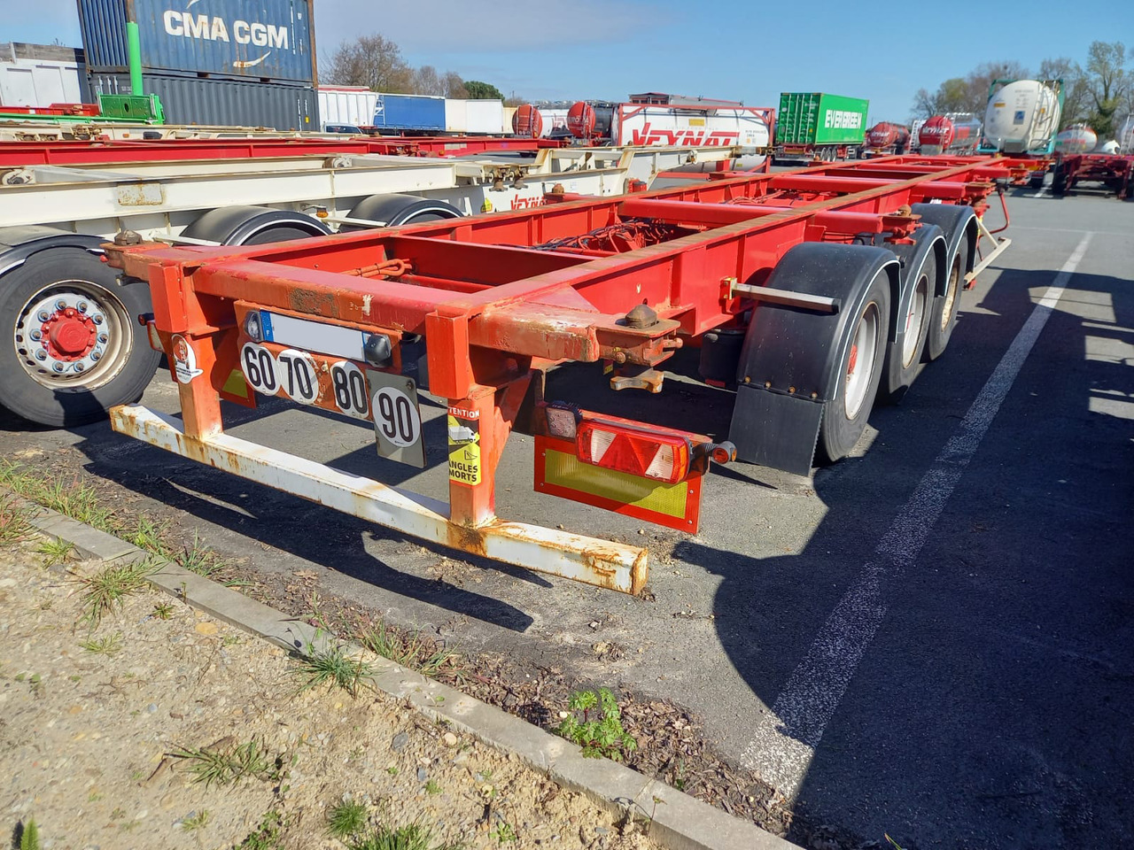 FRUEHAUF - Semi-remorque porte-conteneur/ Caisse mobile: photos 2 FRUEHAUF - Semi-remorque porte-conteneur/ Caisse mobile: photos 2