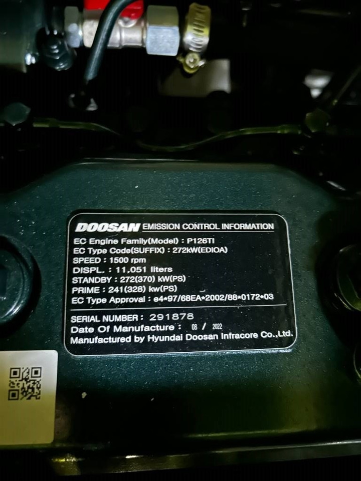Groupe électrogène neuf Doosan P126TI - 275 kVA Generator - DPX-15551: photos 7