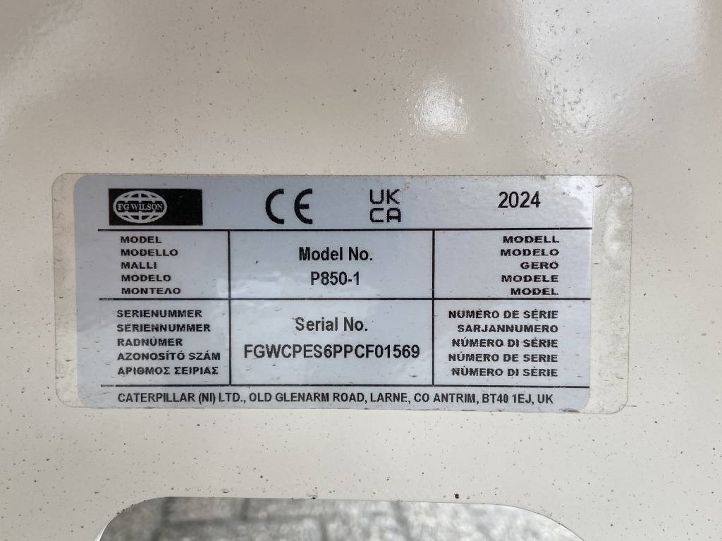 Crédit-bail de FG Wilson P850-1 - 850 kVA Genset - DPX-16024  FG Wilson P850-1 - 850 kVA Genset - DPX-16024: photos 21