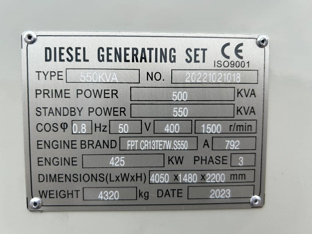 Iveco CR13TE7W - 550 kVA Generator - DPX-19797 - Groupe électrogène: photos 4 Iveco CR13TE7W - 550 kVA Generator - DPX-19797 - Groupe électrogène: photos 4