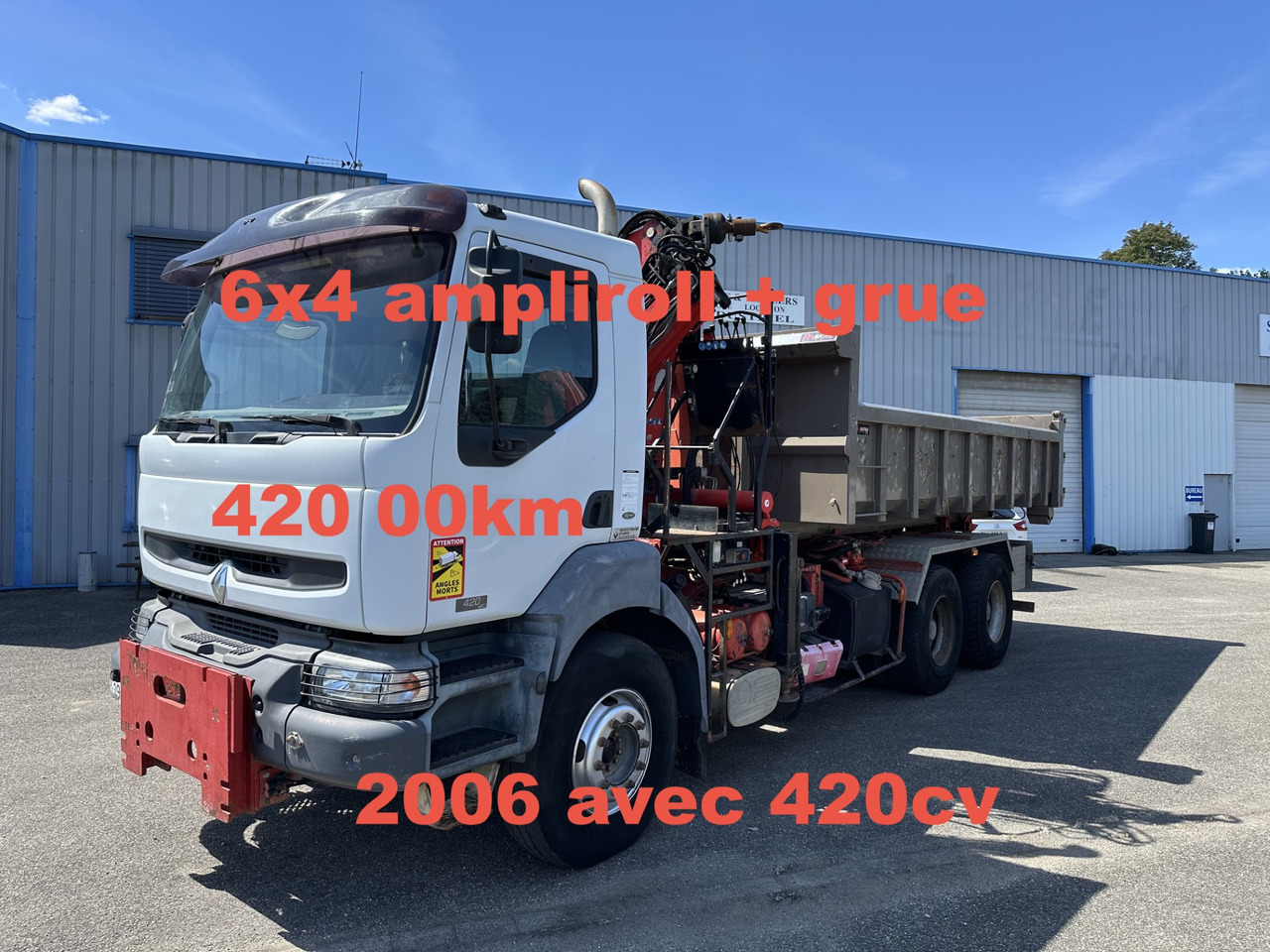 RENAULT KERAX 420DCI - Camion ampliroll, Camion grue: photos 1 RENAULT KERAX 420DCI - Camion ampliroll, Camion grue: photos 1