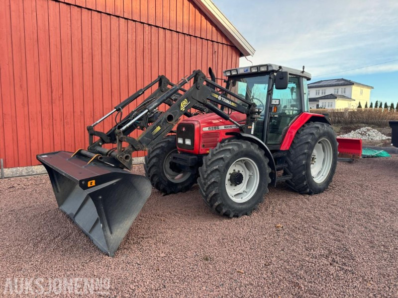 2000 Massey Ferguson 6265 Traktor med Frotlaster og skjær - Tracteur agricole: photos 1 2000 Massey Ferguson 6265 Traktor med Frotlaster og skjær - Tracteur agricole: photos 1