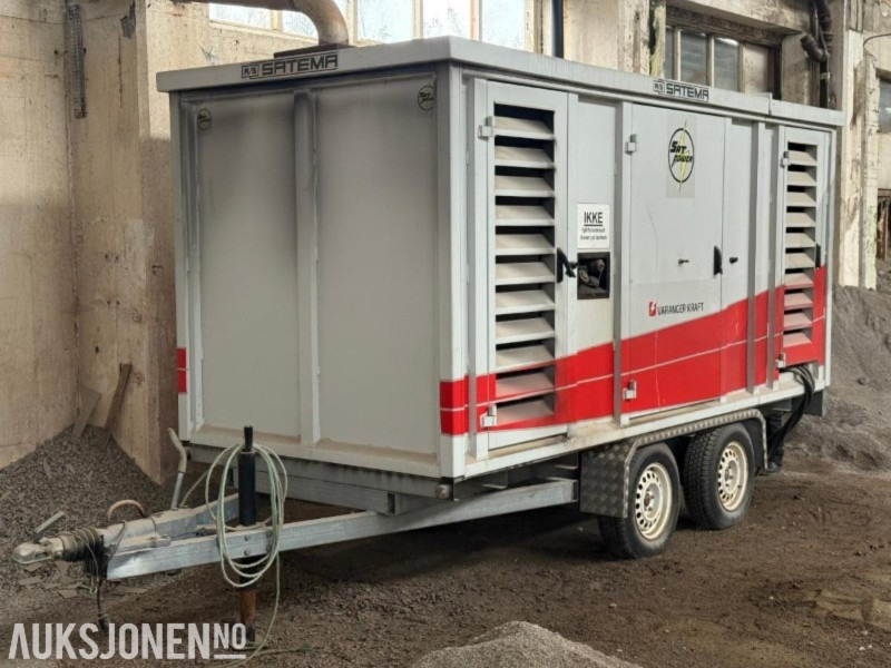 2001 SDMO JS180K aggregat - 180 kVA - Satema - 24 169 t - Biltilhenger - Matériel de chantier: photos 1 2001 SDMO JS180K aggregat - 180 kVA - Satema - 24 169 t - Biltilhenger - Matériel de chantier: photos 1