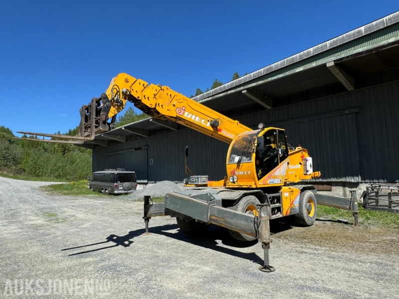 Chariot télescopique 2009 Dieci Pegasus 40.25 rundtomsvingende teleskoptruck med kurv / vinsj / pallegaffler: photos 1