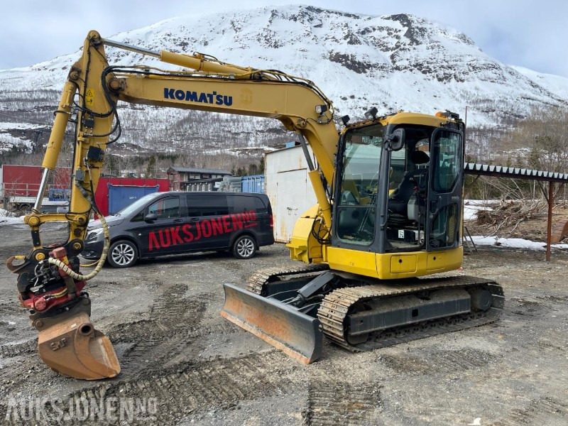 2011 Komatsu PC 78 US-8 Graver med Tiltrotator og tre skuffer - Pelle: photos 1 2011 Komatsu PC 78 US-8 Graver med Tiltrotator og tre skuffer - Pelle: photos 1